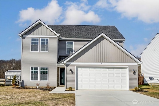 view of front of home featuring a garage