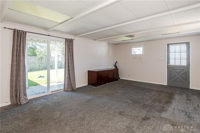 view of carpeted empty room