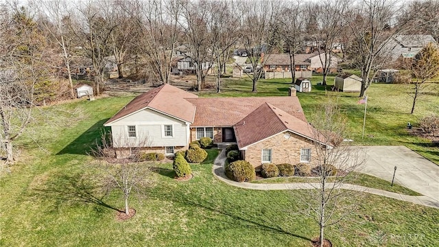 birds eye view of property