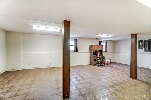 basement featuring a wealth of natural light