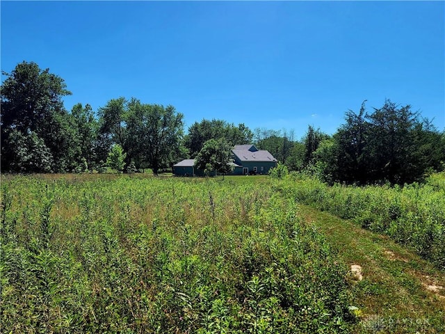 view of yard featuring a rural view