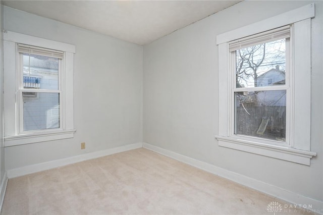 view of carpeted empty room