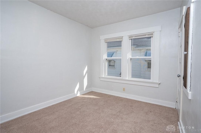 view of carpeted empty room