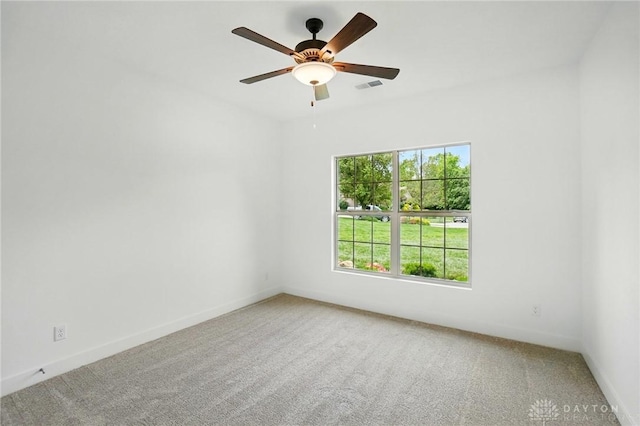 300 Grassy Creek Way, Washington Twp, OH 45458 - carpeted spare room with baseboards and a ceiling fan