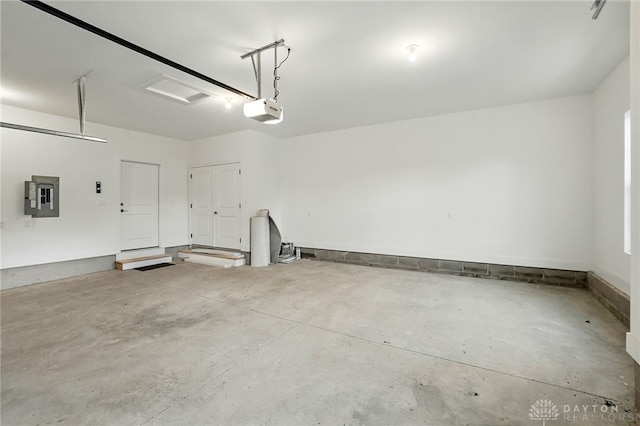 300 Grassy Creek Way, Washington Twp, OH 45458 - garage with electric panel and a garage door opener