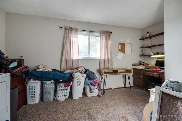 bedroom featuring carpet flooring