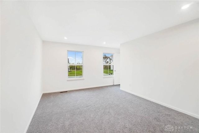 view of carpeted empty room