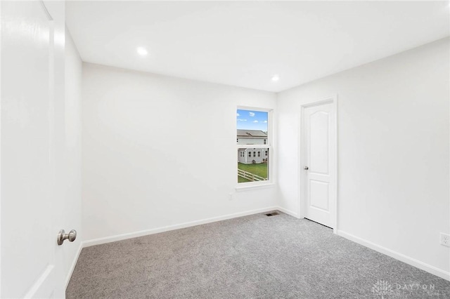 view of carpeted empty room