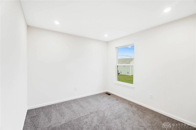 view of carpeted empty room