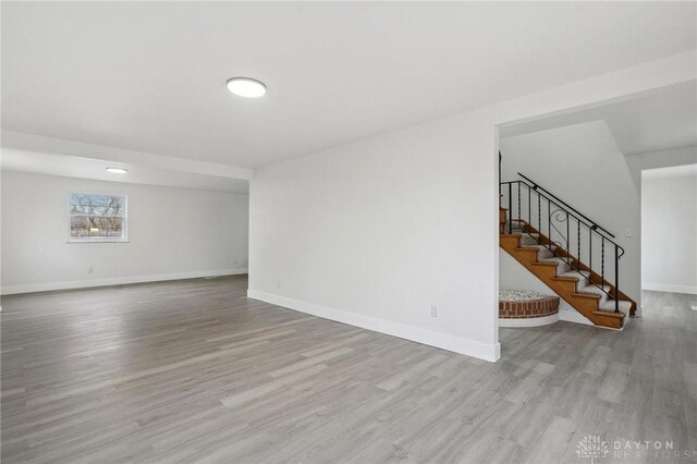 interior space with light wood-type flooring