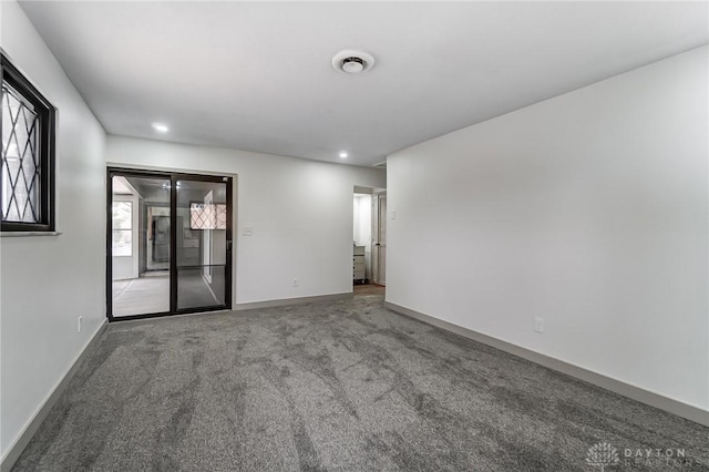 view of carpeted empty room