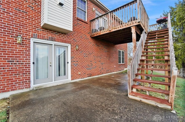 view of patio / terrace with a wooden deck