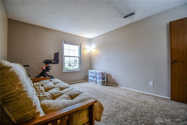 bedroom with carpet