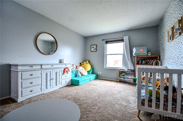 bedroom with carpet flooring