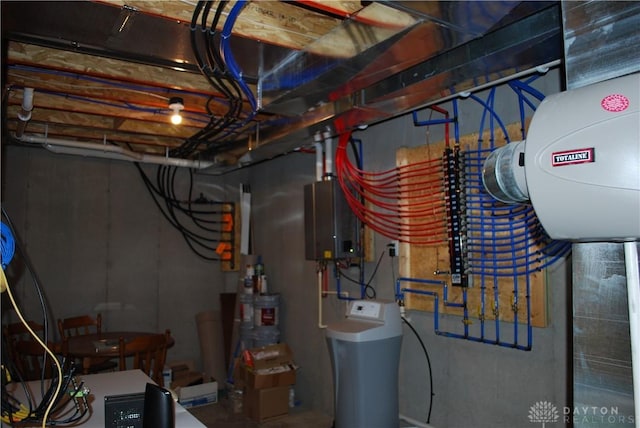 utilities featuring tankless water heater