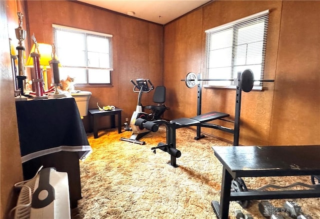 view of workout area