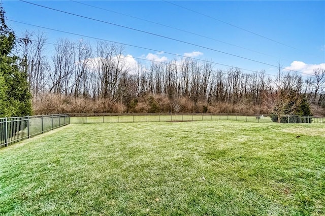 view of yard featuring a rural view