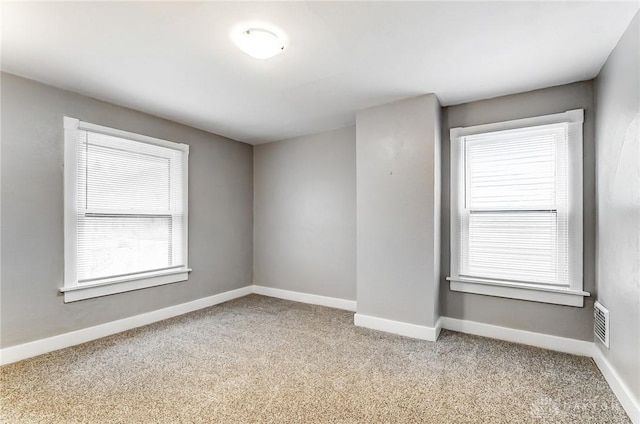 view of carpeted empty room