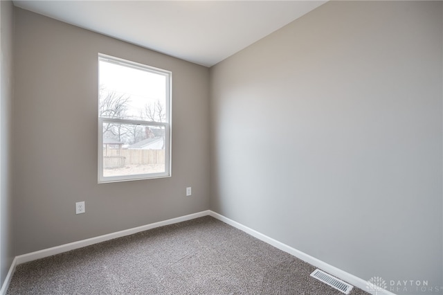 view of carpeted empty room