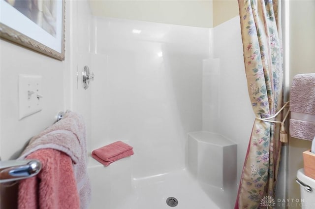 bathroom with walk in shower