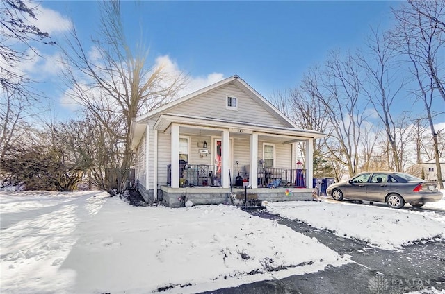 bungalow-style house with a porch