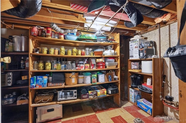 view of storage room