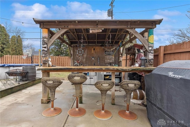 view of patio / terrace with grilling area