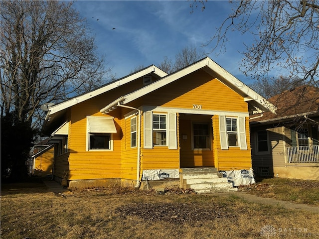 view of bungalow-style house