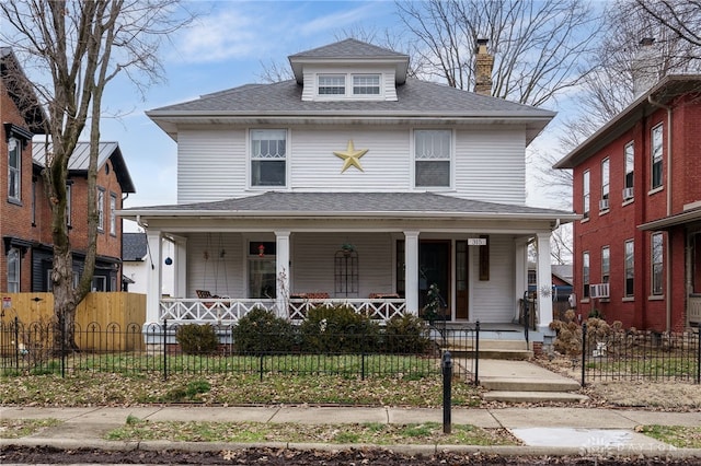 bungalow featuring covered porch