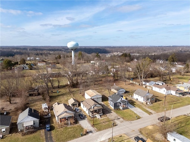 bird's eye view featuring a residential view