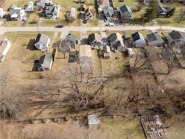 aerial view featuring a residential view