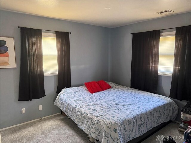 bedroom featuring carpet flooring