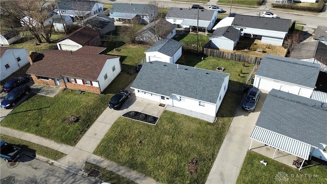 drone / aerial view featuring a residential view