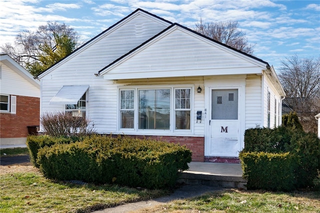 view of bungalow