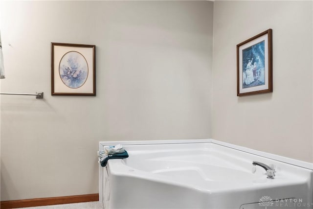 bathroom with a bathing tub