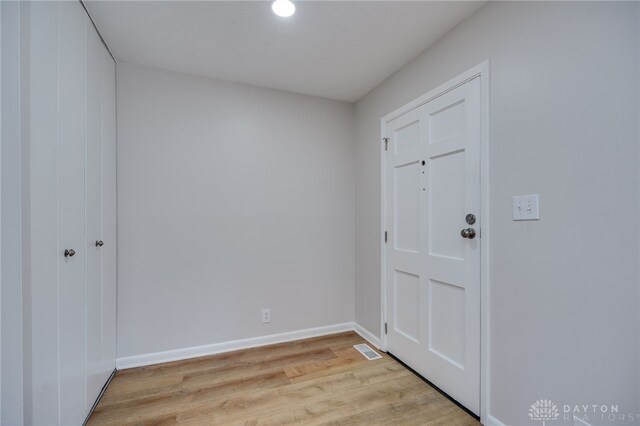 entryway featuring light hardwood / wood-style floors