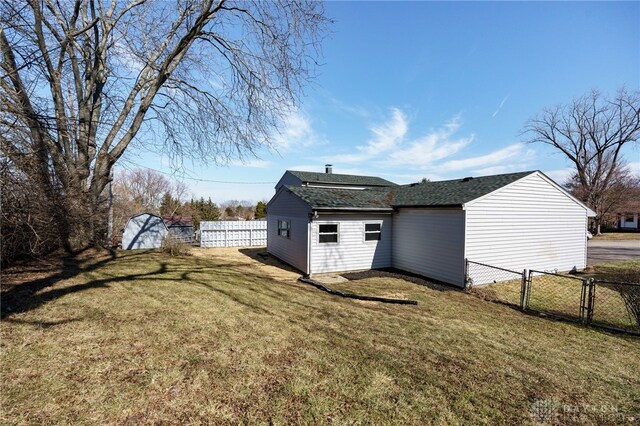 view of home's exterior featuring a yard