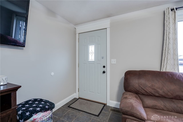 view of foyer entrance