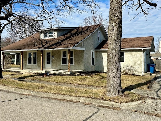 view of front of home with a porch