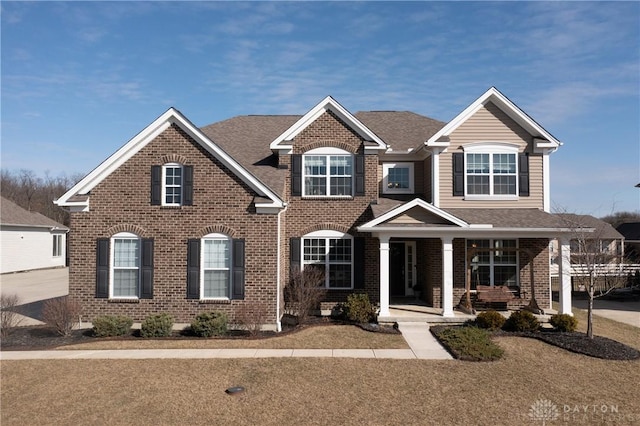 view of front of house featuring covered porch