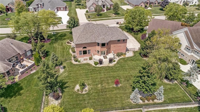 birds eye view of property featuring a residential view