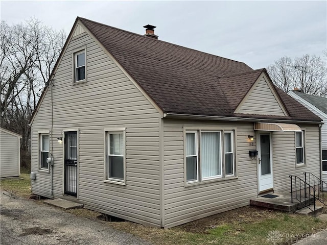 view of back of property