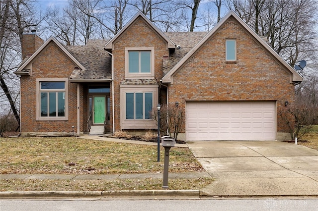 front facade featuring a garage