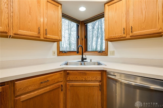 kitchen with dishwasher and sink