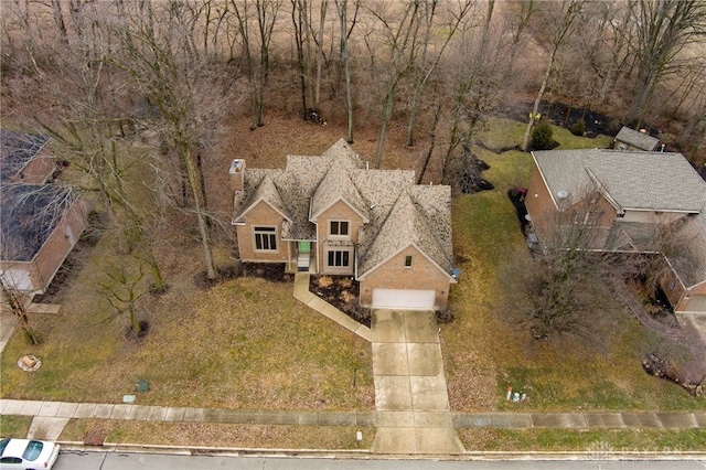 birds eye view of property