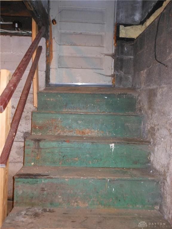 view of stairs