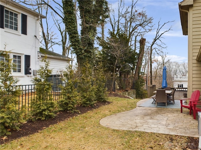 view of yard featuring a patio