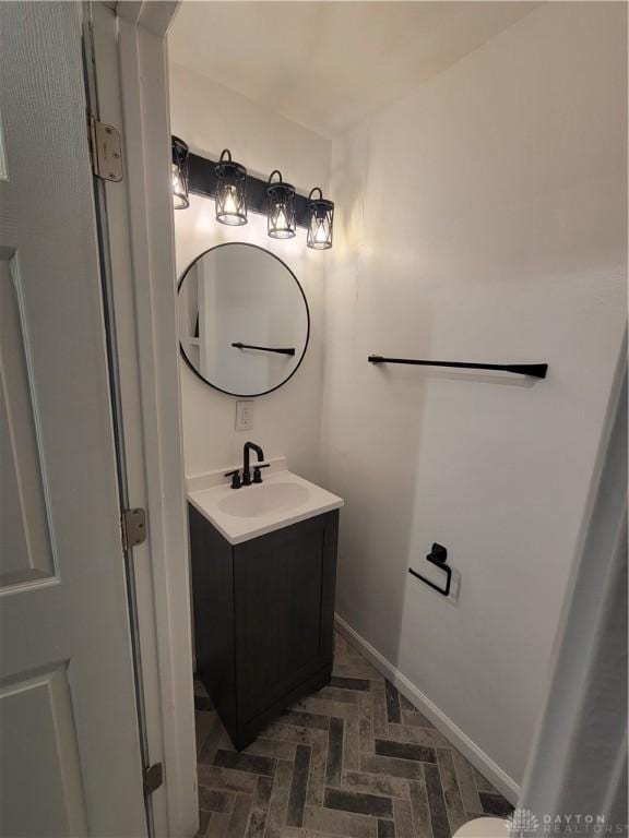 bathroom featuring vanity