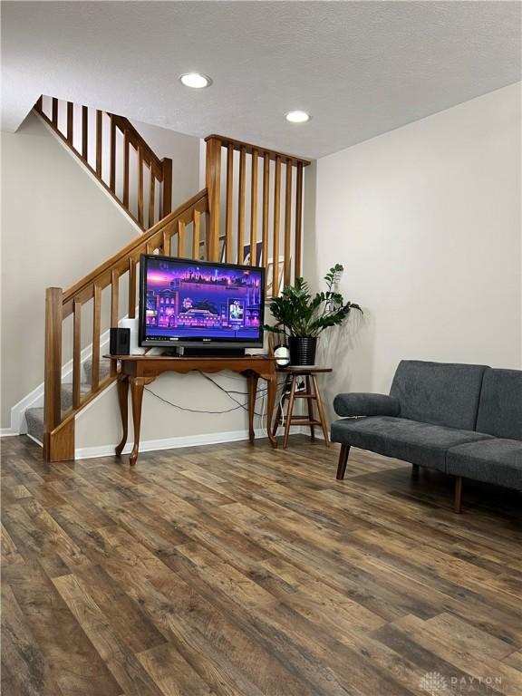 interior space featuring dark hardwood / wood-style floors