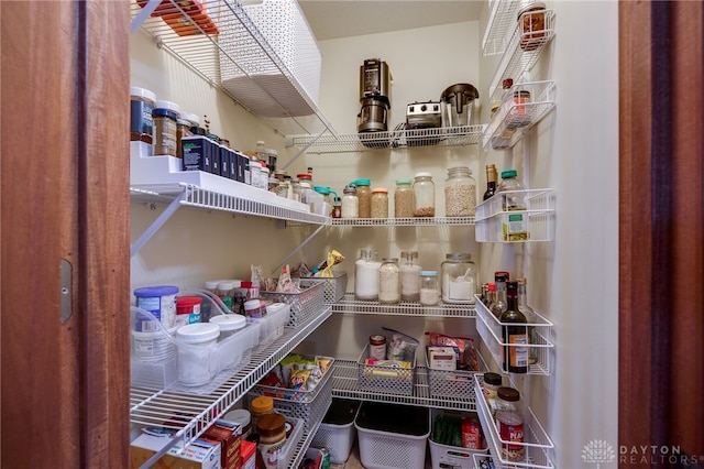 view of pantry